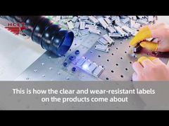 This is how the clear and wear-resistant labels on the products come about