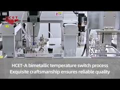The process flow of HCET-A bimetallic temperature switch