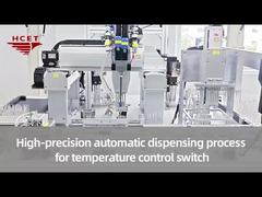 High-precision automatic dispensing process for temperature control switch