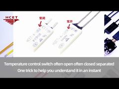 How to distinguish between normally open and normally closed temperature control switches