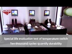 Special life evaluation test of temperature switch