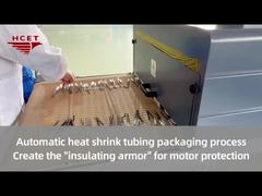 Automatic heat shrink tubing packaging process